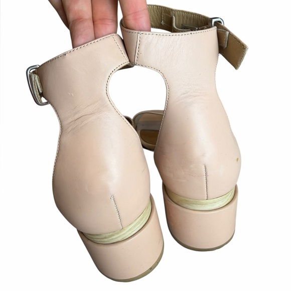 Gabriela Hearst Sydney Nude Blush Leather Wedge Sandals Italy EU 39.5 - Picture 7 of 9